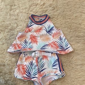 Janie and jack shorts and top matching set